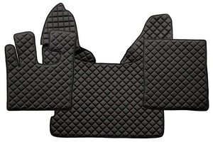 Quilted Faux Leather Truck Floor Mat for DAF XF 105 Automatic