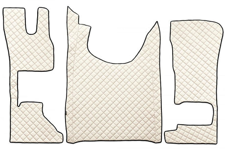 Quilted Faux Leather Floor Mat for DAF XG, XG+, XF NG with Fixed Passenger Seat