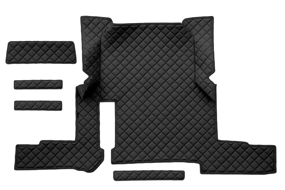 Quilted Faux Leather Floor Mat for MAN TGX Automatic (2018-2020) – Single Drawer