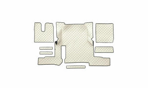 Quilted Faux Leather Floor Mat for MAN TGX Automatic (2018-2020) – Single Drawer