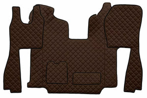 Quilted Faux Leather Floor Mat for Scania R