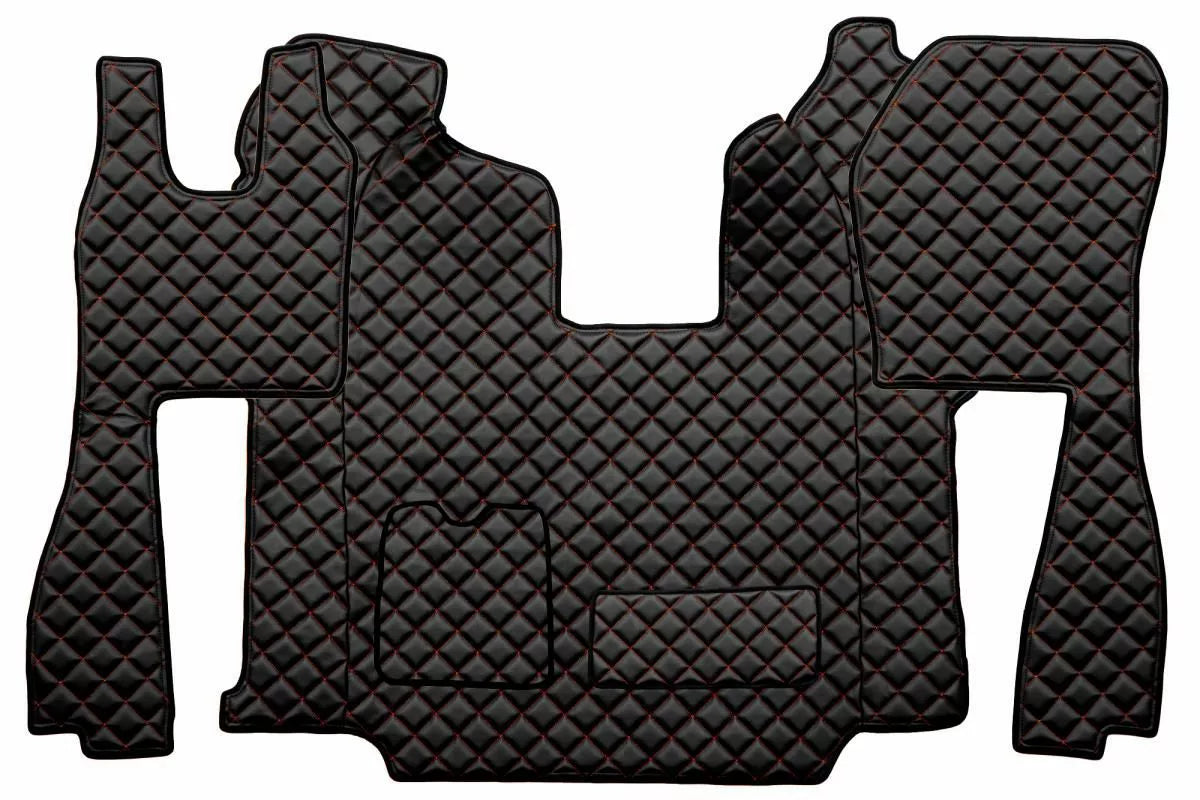 Quilted Faux Leather Floor Mat for Scania R