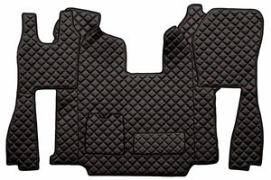Quilted Faux Leather Floor Mat for Scania R