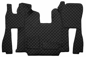 Quilted Faux Leather Floor Mat for Scania R