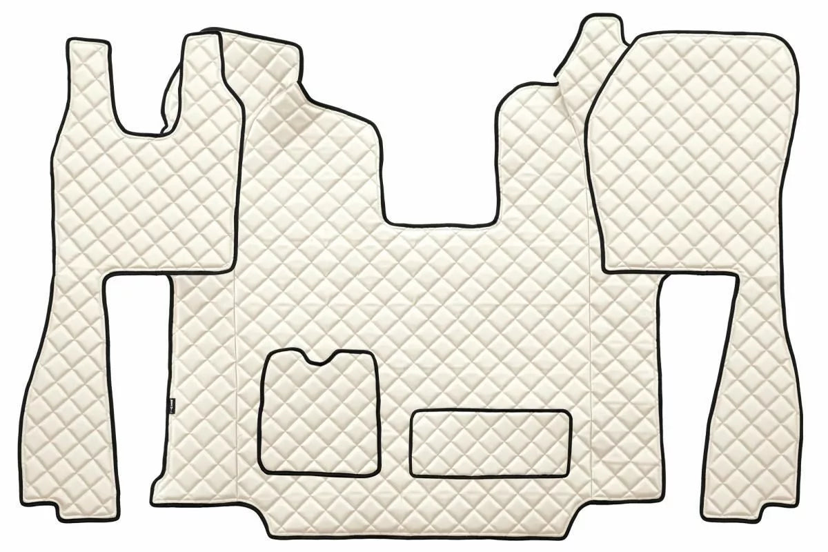 Quilted Faux Leather Floor Mat for Scania R