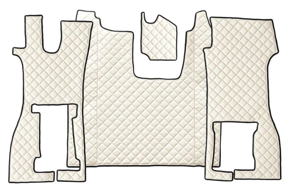 Quilted Faux Leather Floor Mat for Scania R