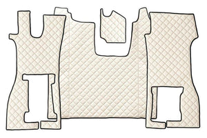 Quilted Faux Leather Floor Mat for Scania R