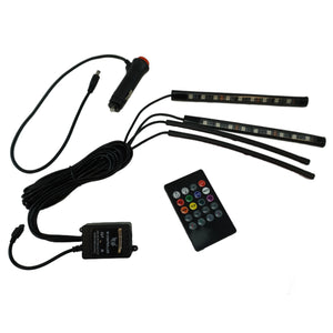 Remote-Controlled Interior LED Strip – 12V, 4x9 LEDs