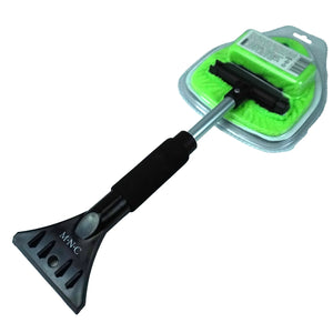 Telescopic Car Windshield Defogger with Ice Scraper Head