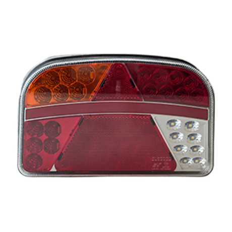 LED Lamp 7-Function Rounded Triangle Reflector 12/24V