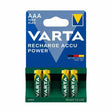 VARTA Rechargeable AAA Battery 1000mAh - Pack of 4