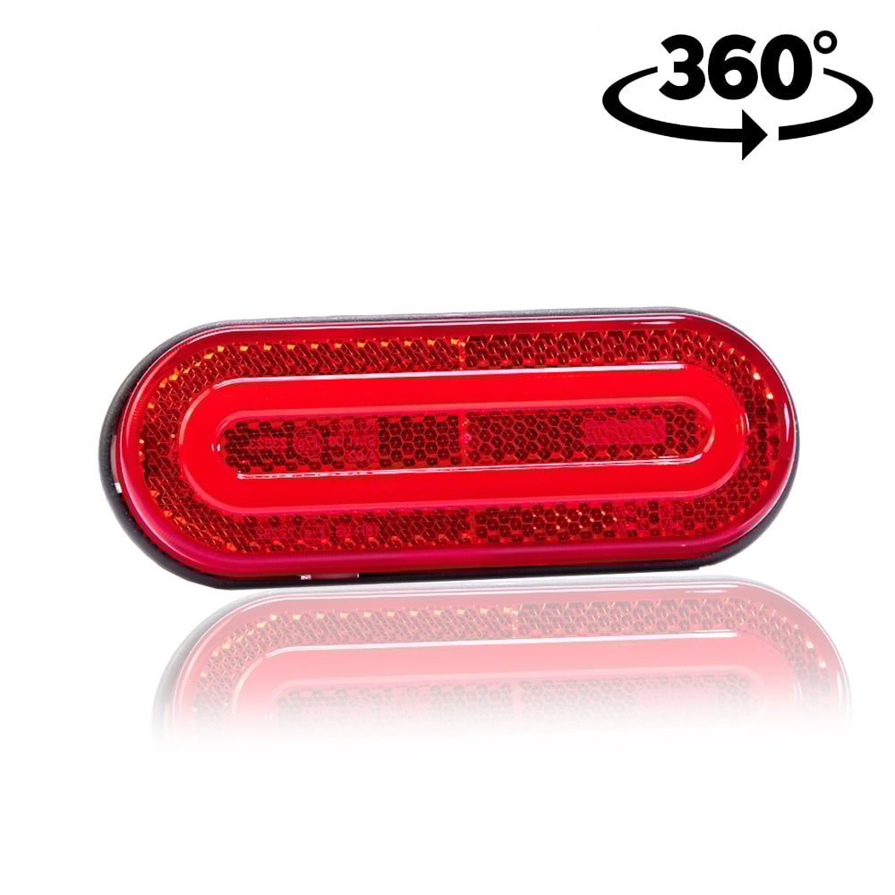 LED Position Lamp Rounded Transparent 12-36V