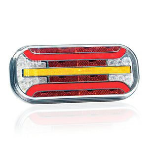 LED Tail Light 6-in-1 with Dynamic Indicator and Reflector 12/24V