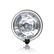 Faro Largo Alcance Circular Blanco con Bombilla 12V H3, 184 mm