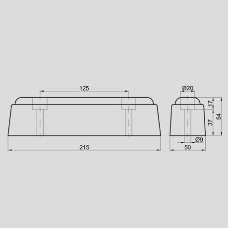 Rubber Bumper for Trucks and Trailers